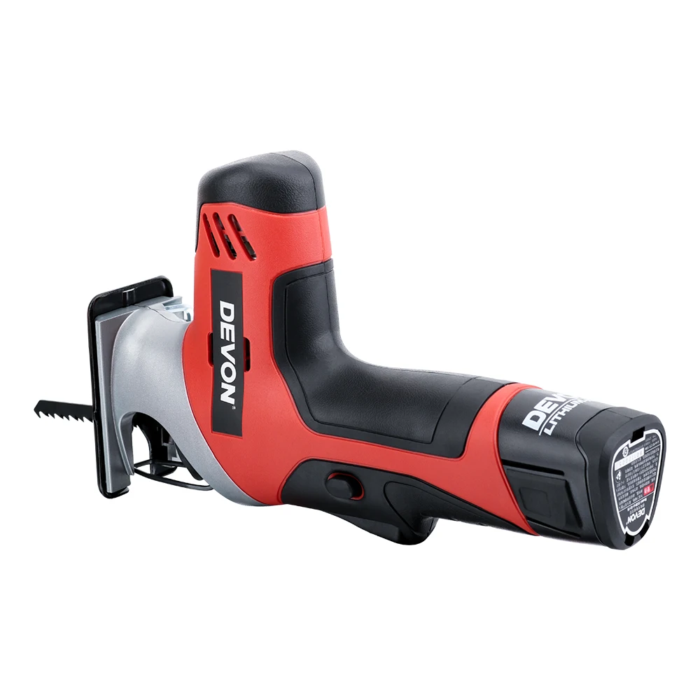 DEVON Электрический литиевый поршневой пилы беспроводные ножовочное полотно электрическая пила электроинструмент с регулируемой скоростью для резки дерева металла