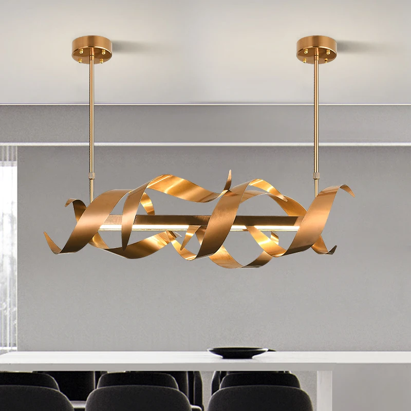 저렴한 노르딕 레스토랑 주방 나카지마 LED 샹들리에 110V-220V 간단한 철 아트 라이트 럭셔리 거실 바 샹들리에 조명