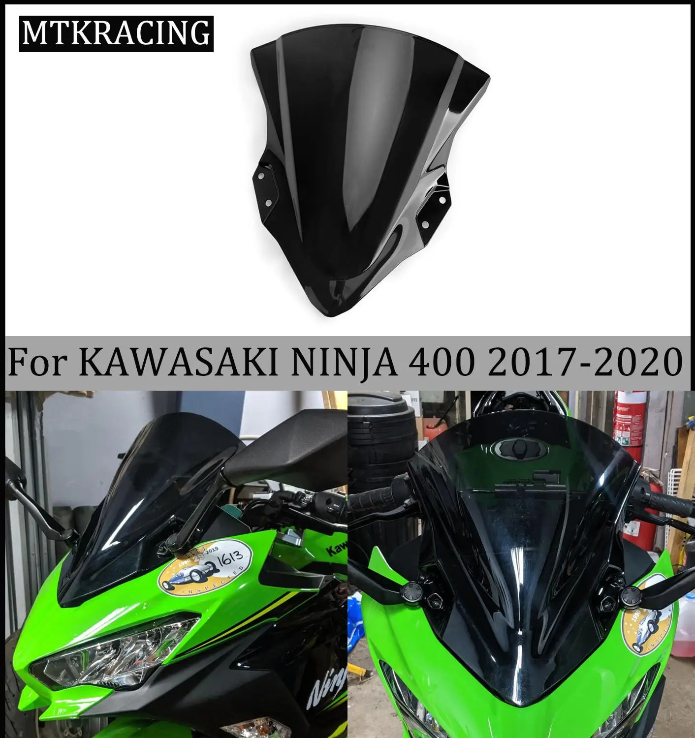 MTKRACING для KAWASAKI NINJA 400 лобовое стекло лобового стекла мотоцикла обтекателя 2017