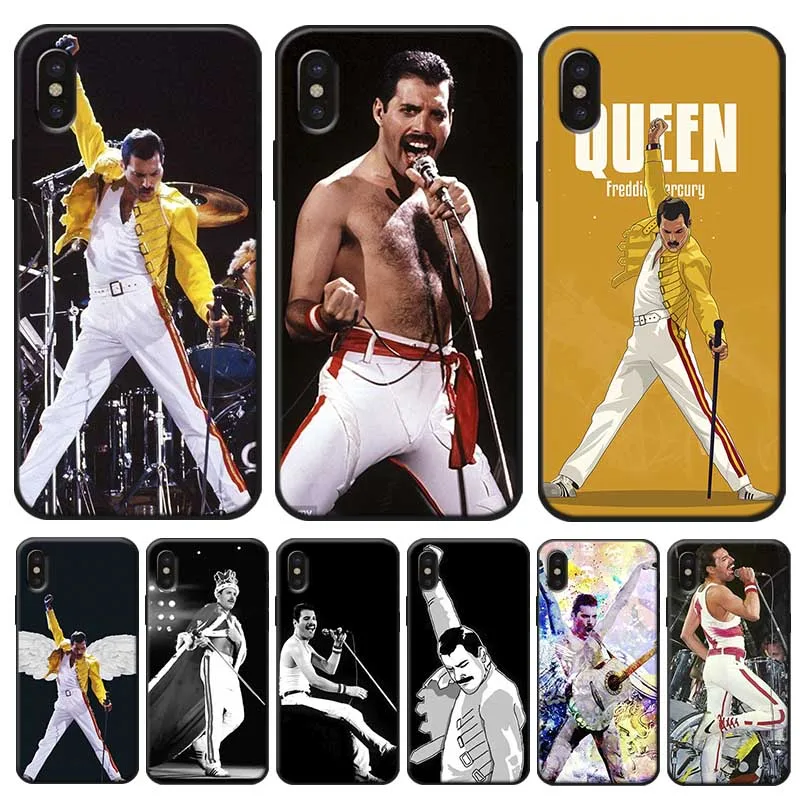 Музыкальный Чехол queen band Rock and ролл для iPhone X XS MAX XR 7 8 6 6S plus 5s SE Прозрачный мягкий