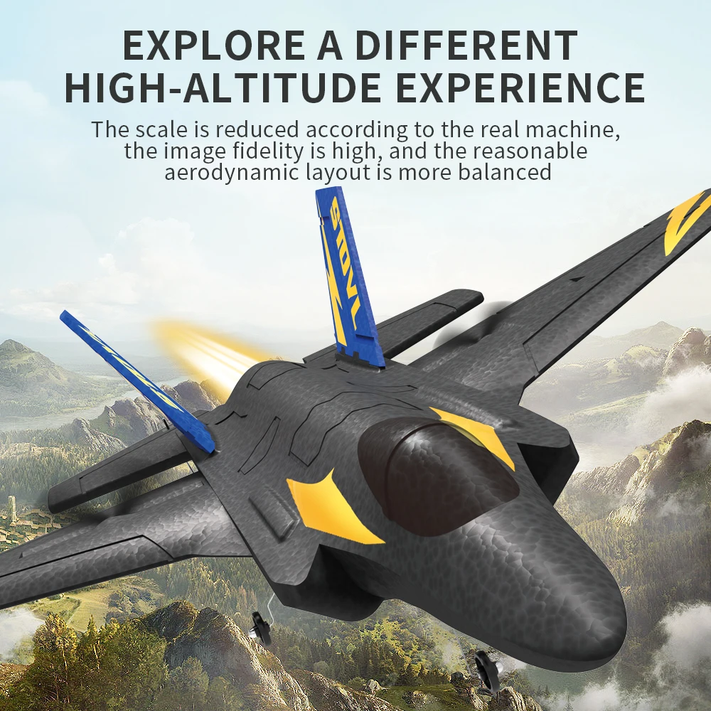 Автомобильный радиоуправляемый самолет KFPLANE Fighter 2 4G 4CH 6 осевой гироскоп