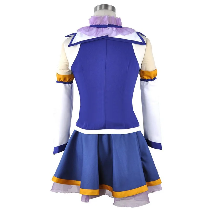 6 шт./компл. KonoSuba благословение Бога на этот чудесный мир Aqua Топы платье униформа