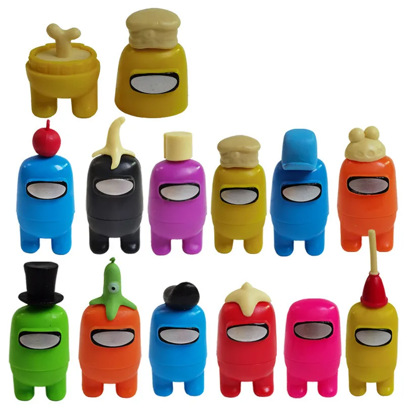 

Newest 18PCS Action Figure Among As Space Werewolf Killing Anime Doll Funny Removable Model Toy Home Furnishing Decoration Gift