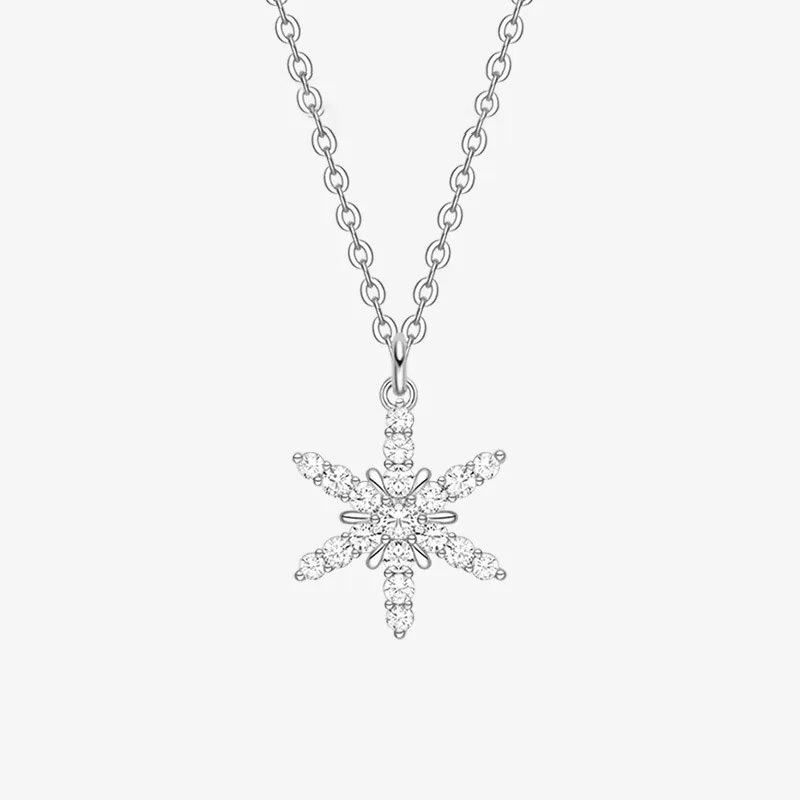 

S925 silver inlaid with AAAAA zircon, fashion brand 1:1 clavicle necklace, niche light luxury design, simple pendant
