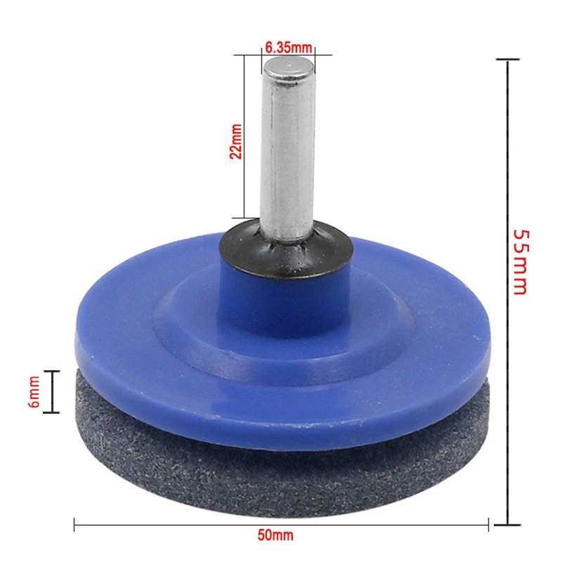 

6Pcs Universal Multi-Sharp Rotary Layer Lawn Mower Sharpener for Power Drill Hand Drill and Lawn Mower Blade Balancer