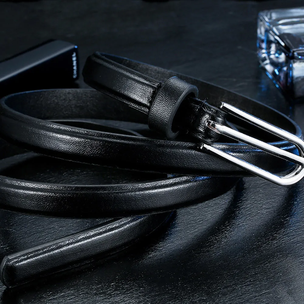 Мужской женский кожаный ремень в черно-белую полоску повседневный пояс на талию