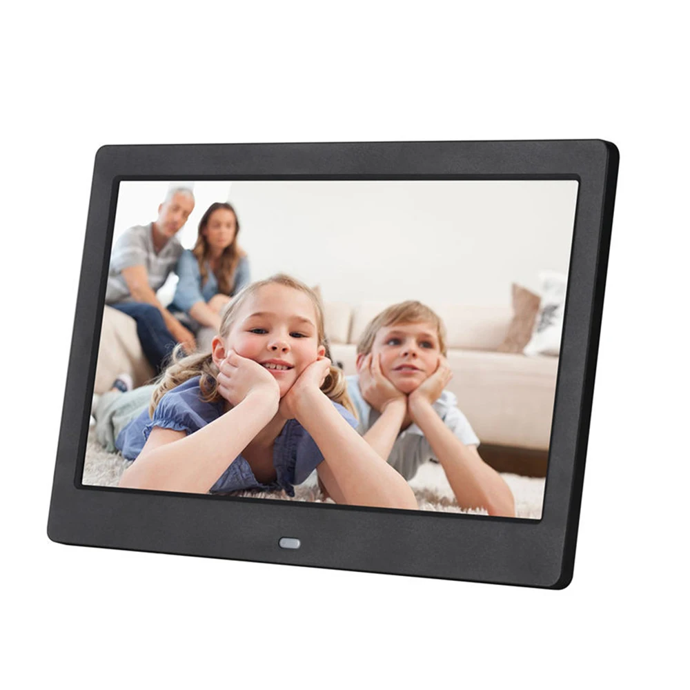 10 &quotсветодиоды цифровая фоторамка 1024*600 альбом Дисплей видео MP4 MP3 звуковые часы