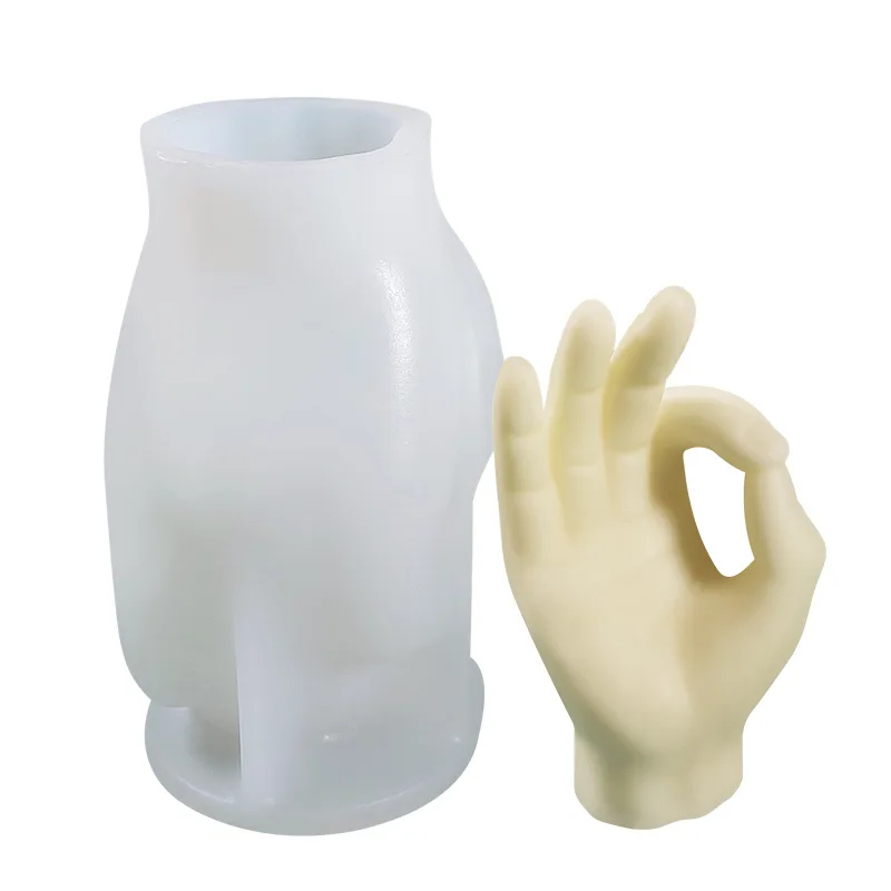 

DIY Creative OK Gesture Candle Silicone Mold Handmade Aromatherapy Candle Plaster Decoration Decoration Supplies Mold Cake Mold