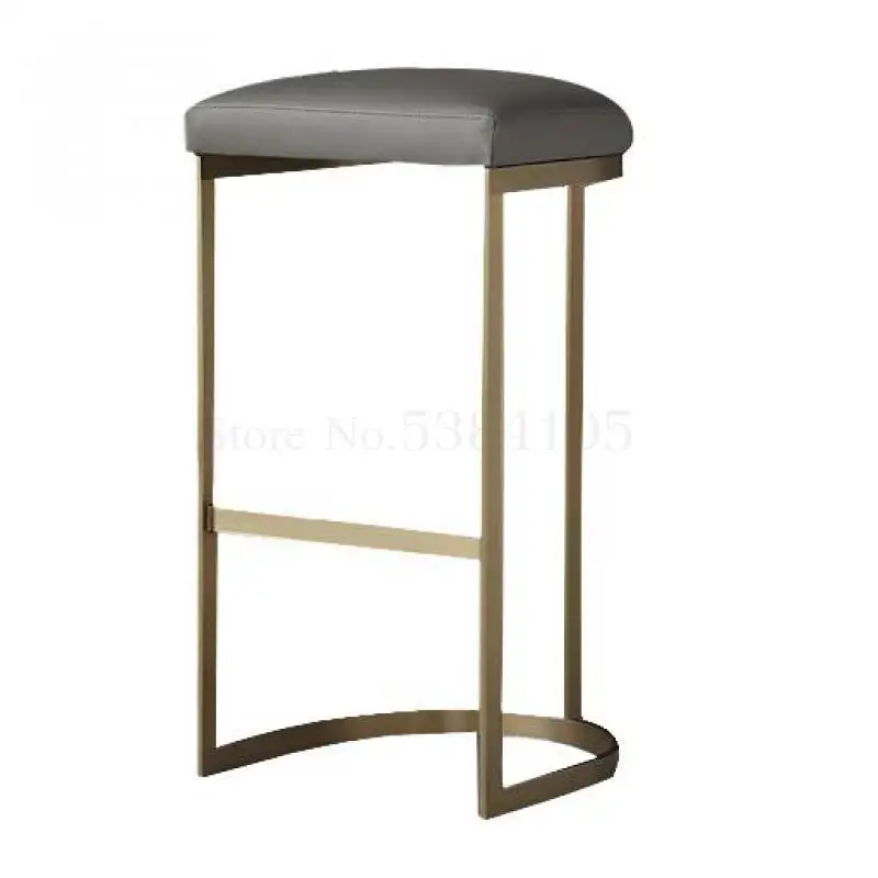 Скандинавский барный стул высокий удобный Железный простой современный для