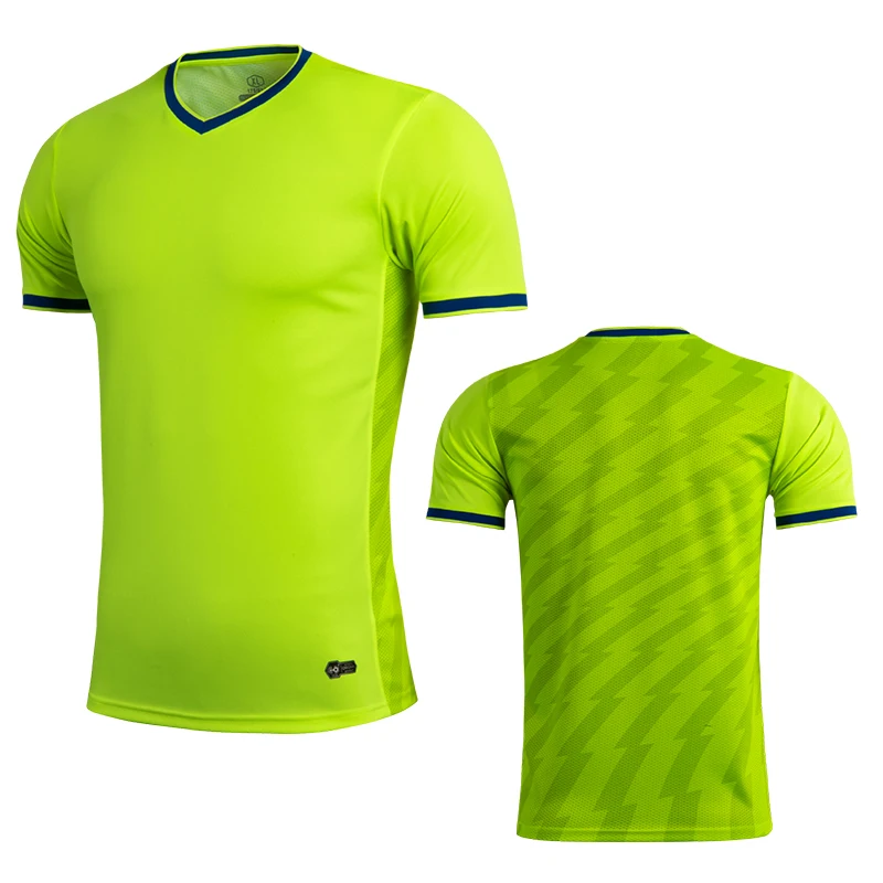 Мужская спортивная футболка с коротким рукавом зеленого цвета круглым