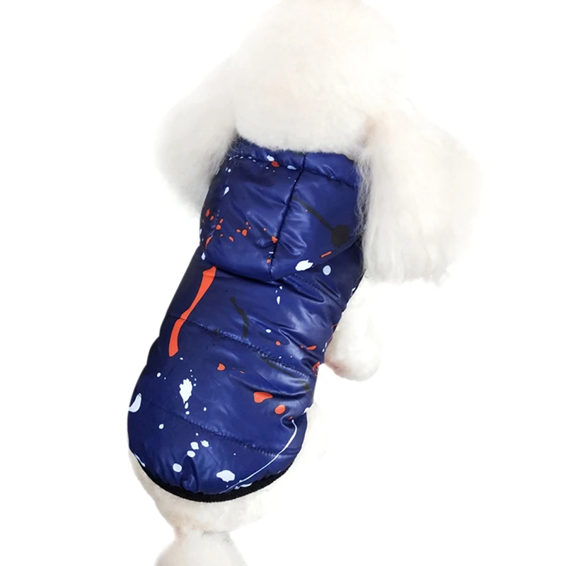Осенне зимний теплый жилет для домашних животных пальто маленьких и средних