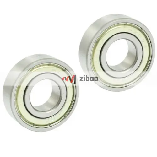 

2 Pcs 6202Z Shielded 35mm x 15mm x 11mm Deep Groove Ball Bearing Silver Tone