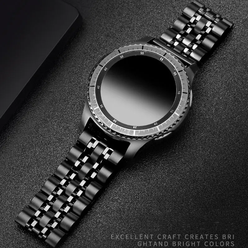 Ремешок из нержавеющей стали для samsung Galaxy watch 46 мм gear S3 Frontier металлический ремень
