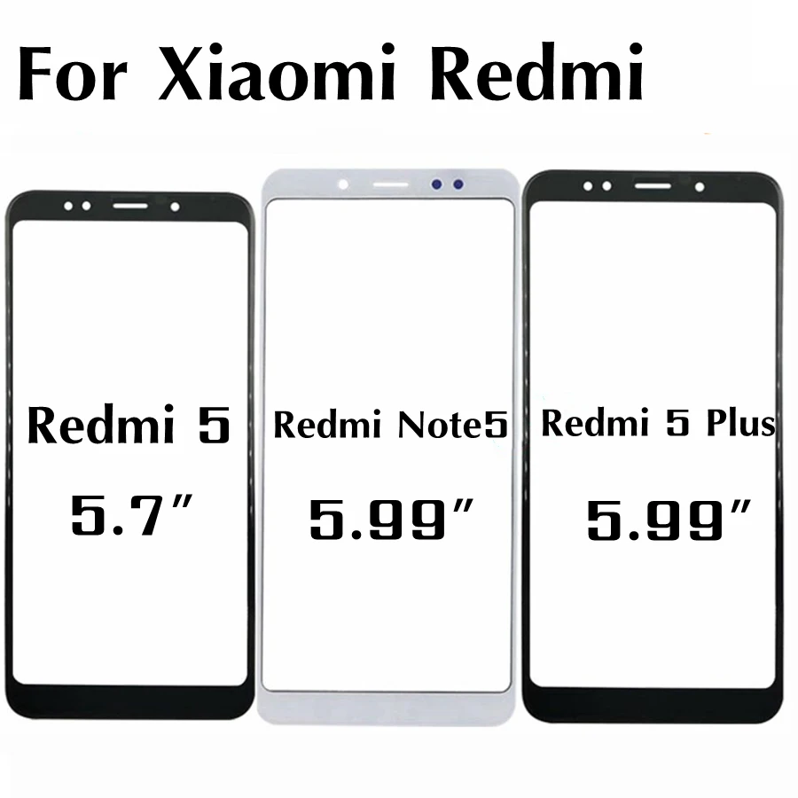 Для Xiaomi Redmi 5 PLUS Note сенсорный экран Переднее стекло Сенсорная панель сменная