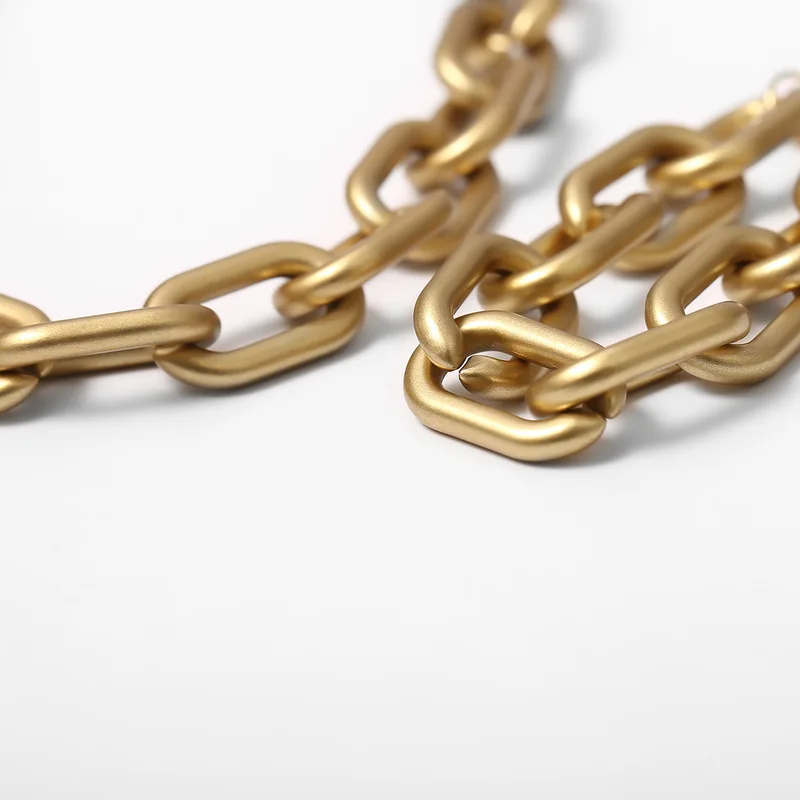 Аксессуары в стиле панк Геометрические полые цепочки Хипстерское ожерелье