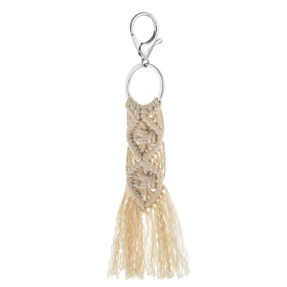 Artilady Гавайские брелоки с кисточками для женщин Boho key Holder Брелок макраме сумка Шарм ювелирные изделия подарок для друзей Прямая поставка