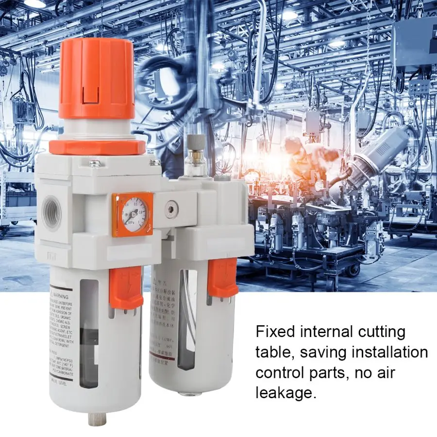 Фильтр для очистки источника воздуха G1/2 дюйма маслоотделитель воды с манометром