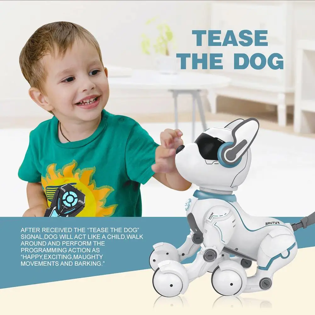 Пульт дистанционного управления, умный трюк, робот, собака, интеллектуальное программирование, научное раннее образование, умный и танцующий робот, игрушка для собак, детский подарок