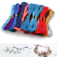 10mpc 38colors 1mm waxed cotton string beading cord bracelet rope for diy handmade necklace bracelets jewelry makings supplies