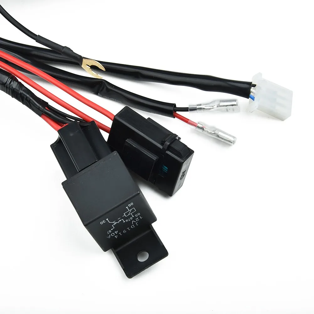 

Led Harness Kit Loom Work Light Parts 12V 40A 6.56ft / 2m Accessories Bar Fog Lamp
