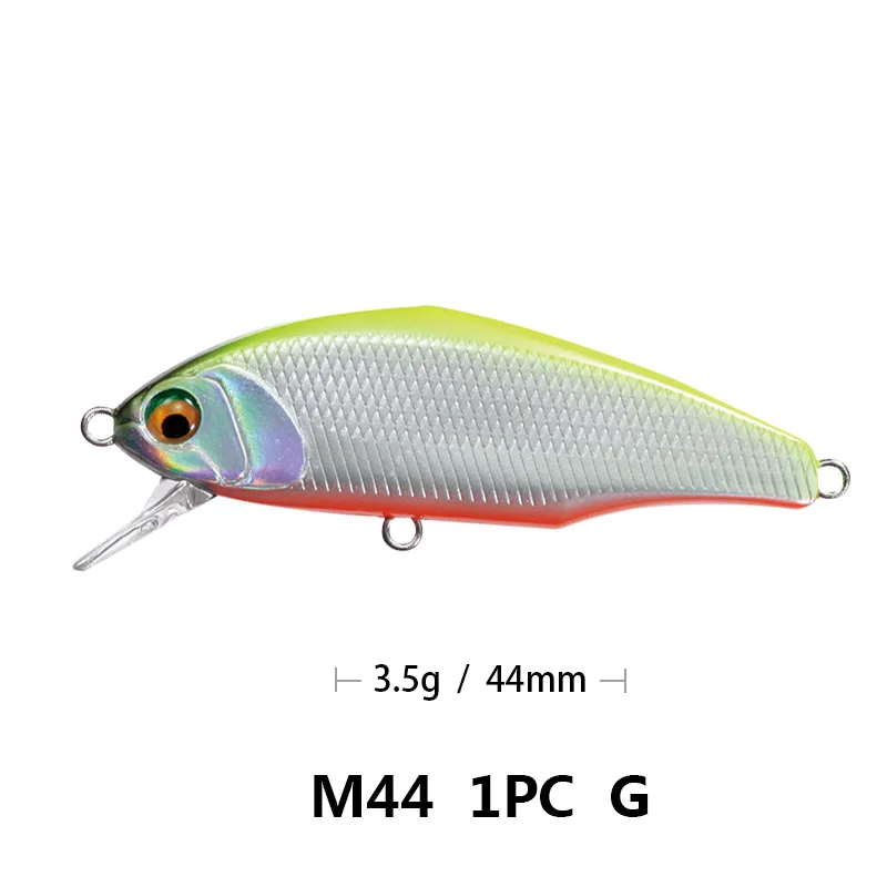 007 Bassland 45s max мы собрали воедино опускается на дно Minnow приманки для ловли рыбы, 44 мм 3,5 г форель, щука, искусственная приманка жесткая приманка 12 Цветов рыболовные снасти - Цвет: 007