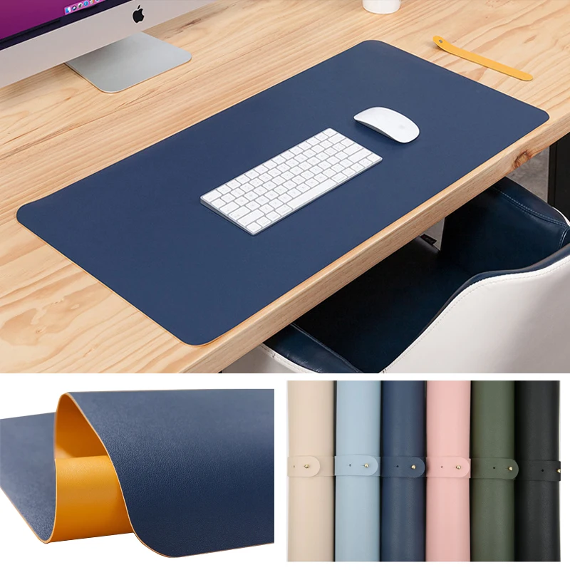 

New Desk Mat 80x40/90x45/120x60cm PU Leather Mouse Pad Large Desk Mats Pad Antifouling MousPad XXL Laptop Mat Office Mouse Mat