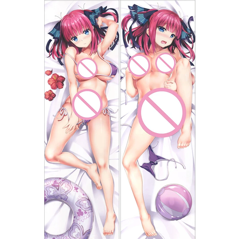 The Five Wedded Brides Anime Gotoubun no Hanayome Long Pillowslip Ichika &amp Nino Nakano Body Pillow Case Itsuki Dakimakura Cover | Дом и сад