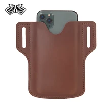 easyant leather mobile phone holster men simple universal case waist bag sheath with belt loop