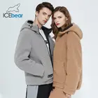 Icebear 2021 зима новая женская куртка с коротким хлопчатобумажным пальто флис куртка унисекс бренд одежды MWC20966D