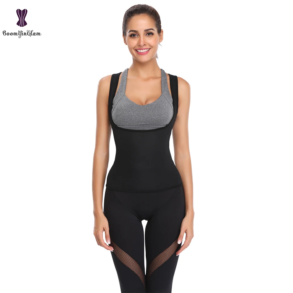 Неопреновый утягивающий корсет жилет пот Cincher майка Body Shaper рубашка для сауны