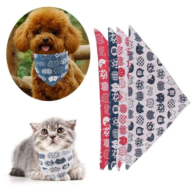 

Бандана для собак, стирающийся треугольный шейный платок для кошек и собак