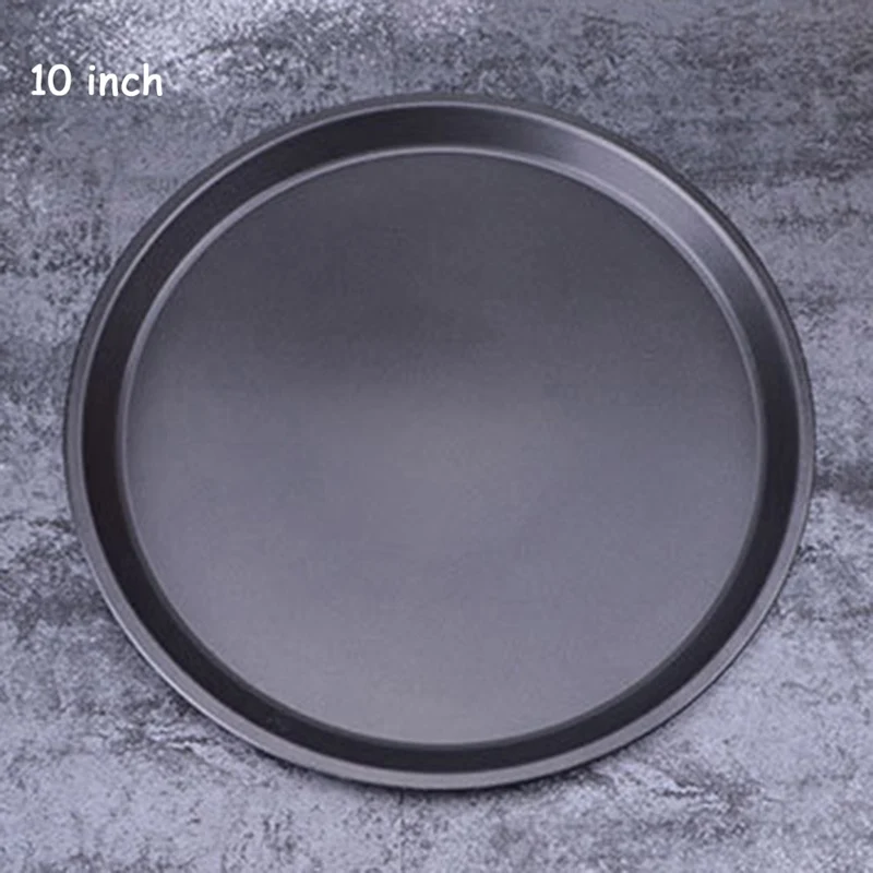 

2020 Non-stick Pizza Plate Round Black Pan Baking Accessories Mold Cooking Tools molde de pizza Tray 9/10/11/12/14inch Pizza pan