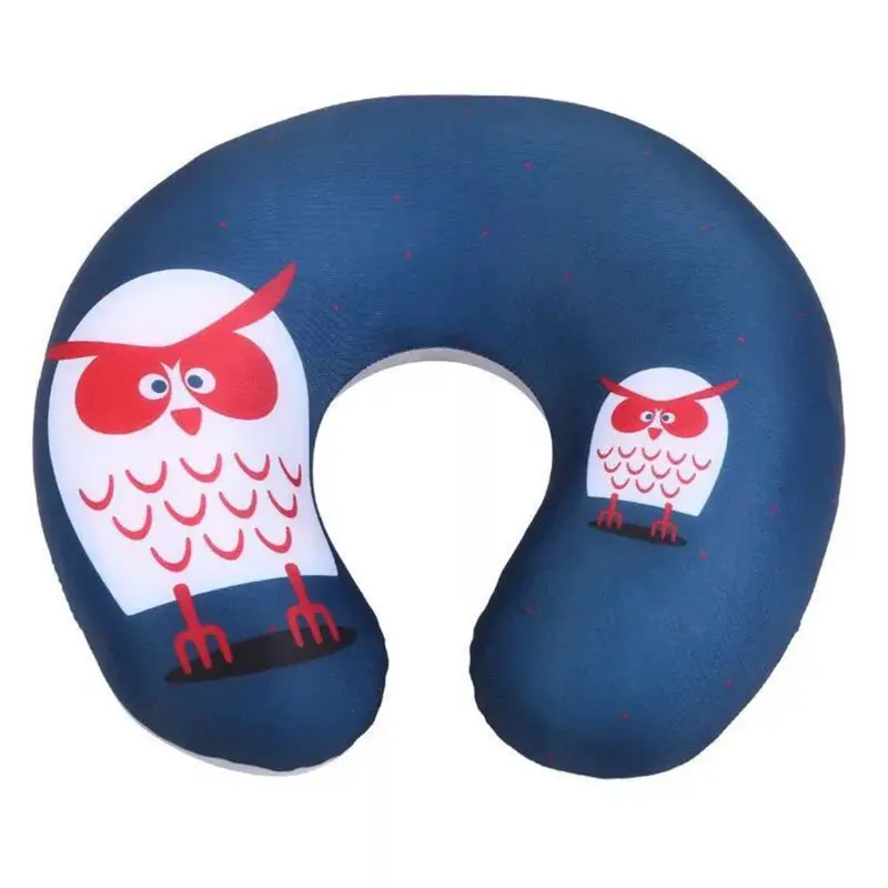 

Comfortable Cartoon Animal Foam Particle Printing U - pillow Neck Care Travel Pillow Automatic Neck Support Head Rest T3EF
