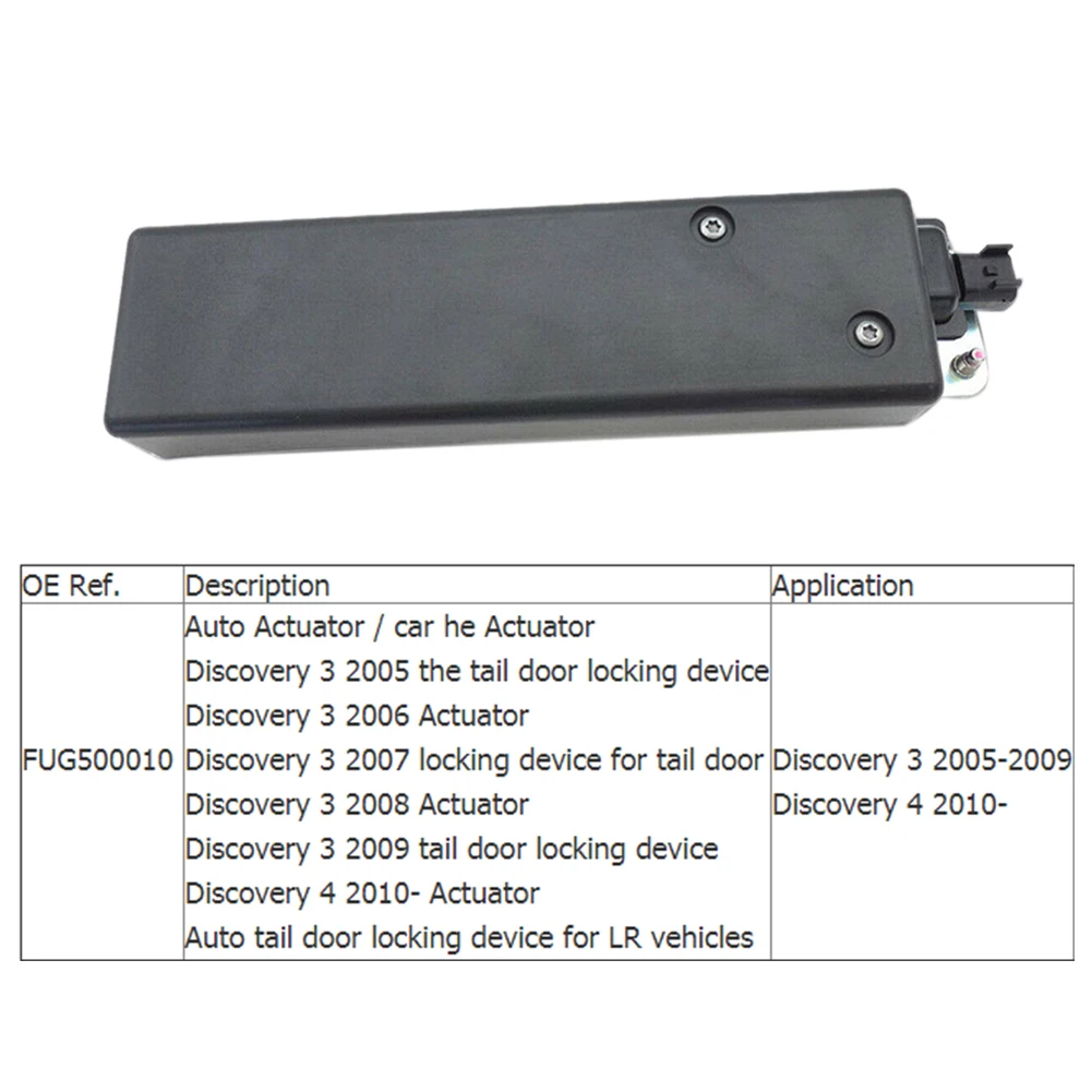 

Tail Lock Control Replacement Practical Car Black Tailgate Actuator Accessories Plastic Door Easy Install Fit For Discovery 4