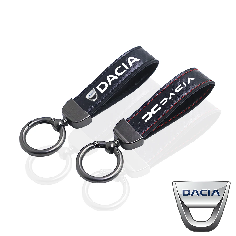 Брелок для автомобильного ключа из углеродного волокна dacia duster spring logan sandero jogger