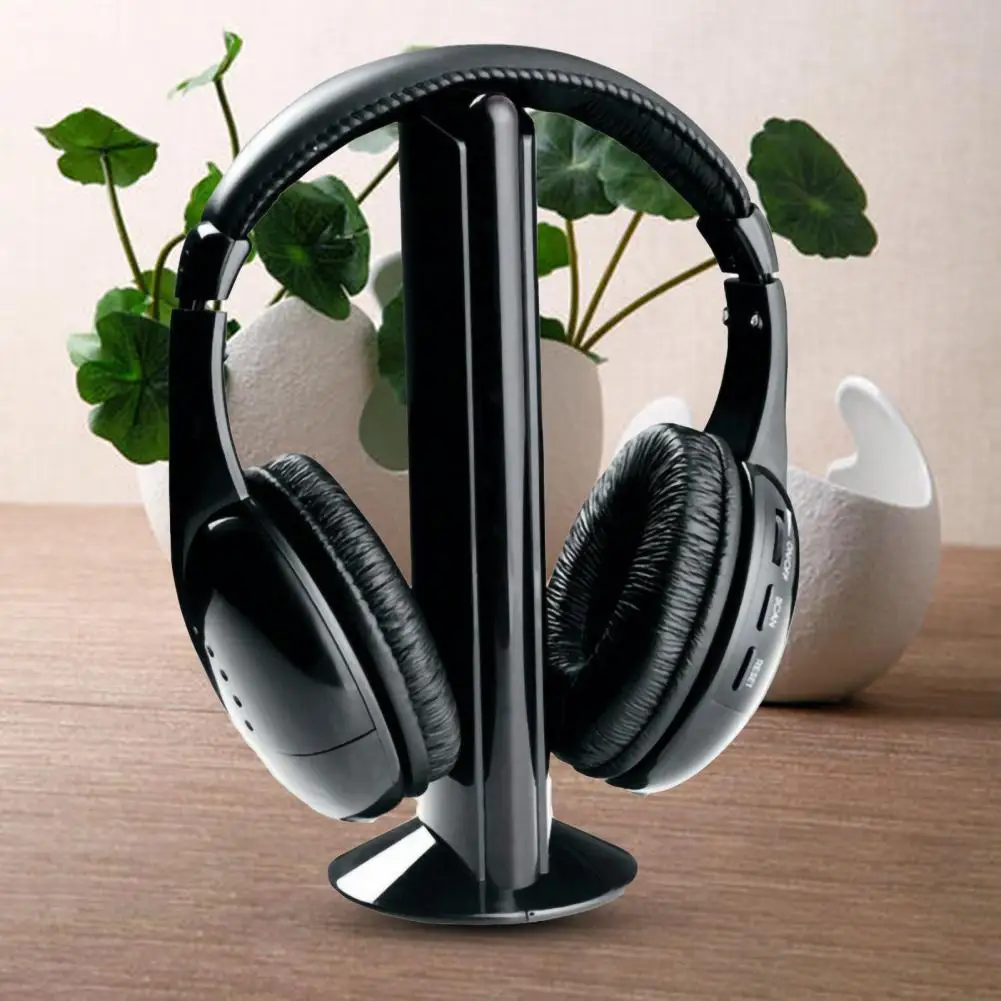 

Wireless Headphone Durable TV Headset Lightweight Stereo Sound Practical PC TV Headphone Transmitter
