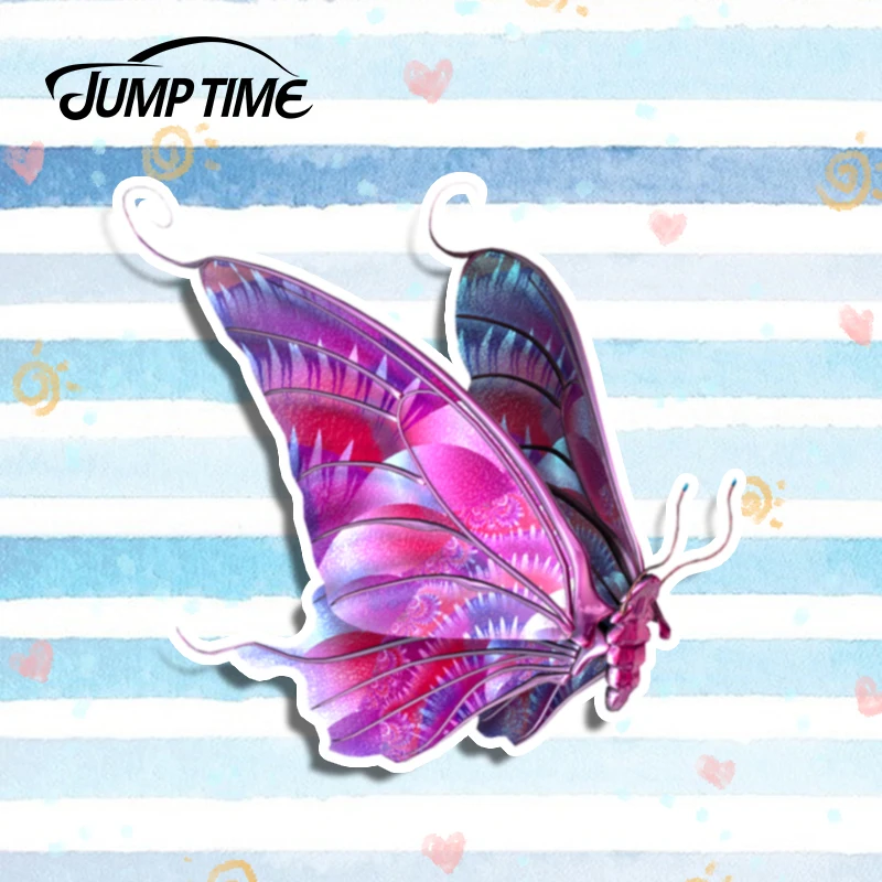 Время скачка 13 см x 12 2 фиолетовая Летающая бабочка переводная картинка Забавный