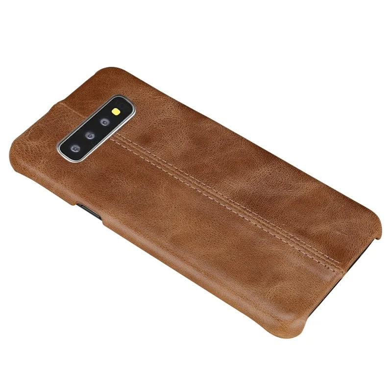 Solque чехлы из натуральной кожи для Samsung Galaxy S10 Plus Lite S9 S8 роскошный винтажный Матовый