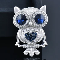 kioozol vintage mix style blue eyes owl brooch for women animal style jewelry accessories 009 ko1