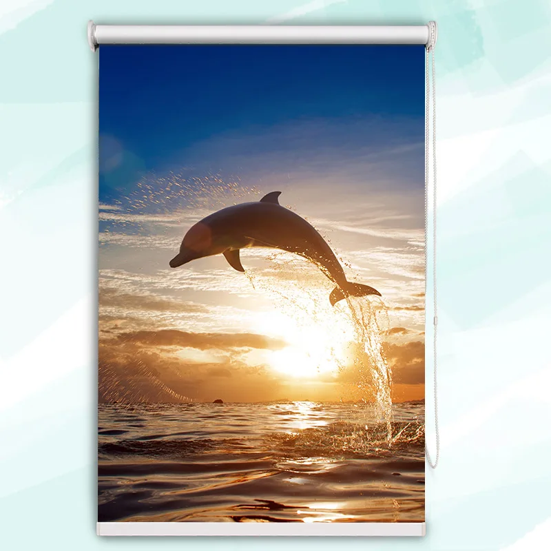 Цифровая печать в формате Hd полузатеняющие роликовые жалюзи для гостиной и