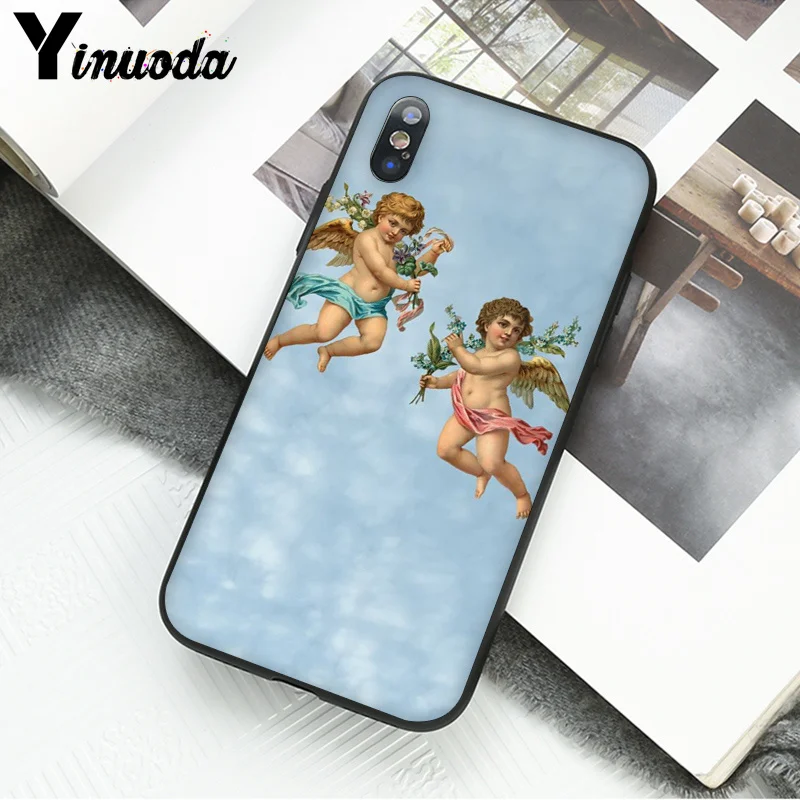 Yinuoda Renaissance angels Cupid эстетика телефон аксессуары чехол для Apple iPhone 8 7 6 6S Plus X XS MAX 5 5S SE XR сотовые телефоны