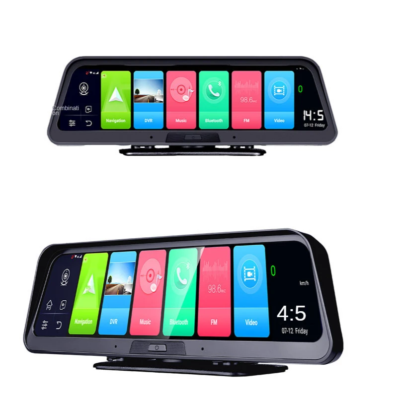 

10-дюймовый видеорегистратор 4G Wifi Автомобильная камера с двойным объективом 1080P Android 8,1 RAM 2G ROM 32G ADAS GPS авто видеорегистратор с приборной панел...