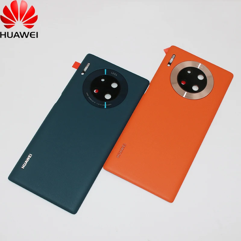 

Leather Housing Cover For Huawei Mate30 Pro Fashion Back Battery Door Rear New With Camera Lens Frame For huawei mate30