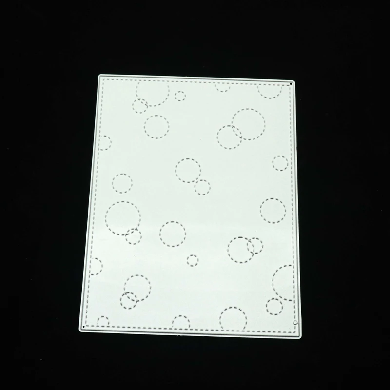 

JC Circle Bubble Rectangle Background Metal Cutting Dies for Scrapbooking Die Cut Card Make Shape Stencil Craft Mold Mould Decor