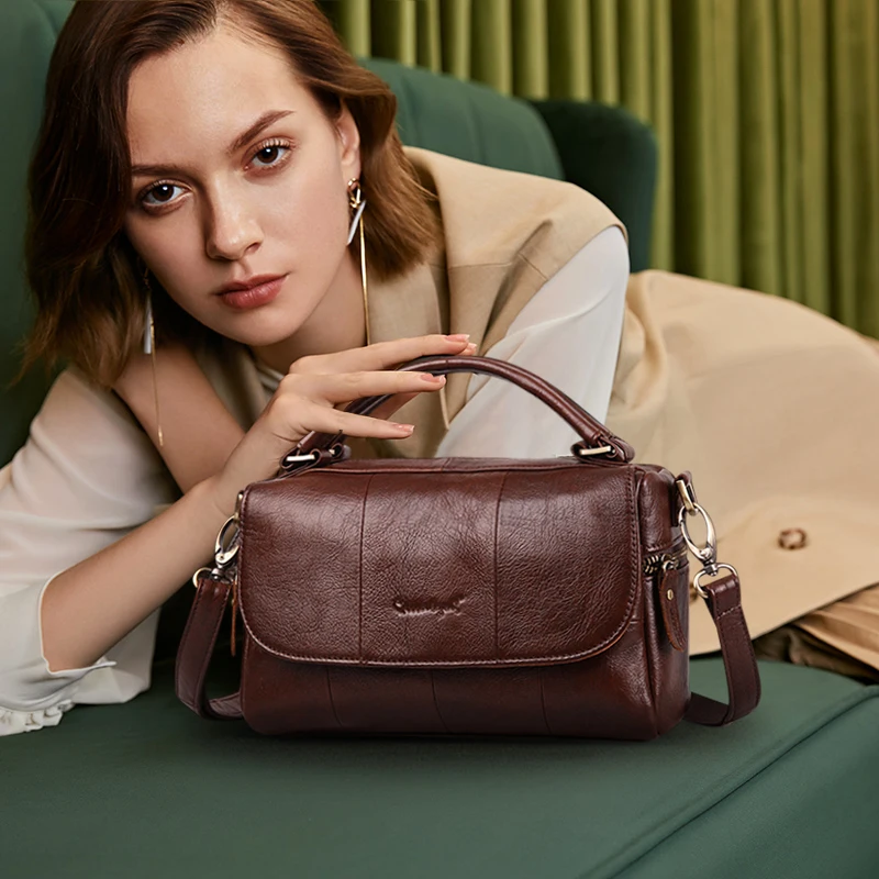 Cobbler Legend женская сумка из натуральной коровьей кожи Ретро через плечо винтажный