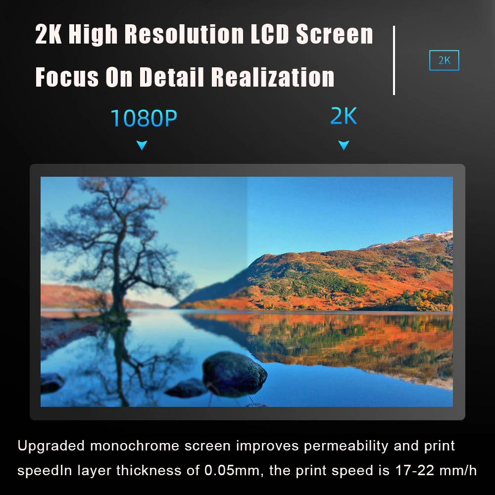 3D принтер Voxelab Проксима 6 0 Ультрафиолетовый фотоотверждающий полимерный 2K