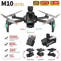 2022 new m10 ultra drone 4k profesional camera 5km distance 800m height 3 axis gimbal brushless dron eis 5g wifi rc quadcopter
