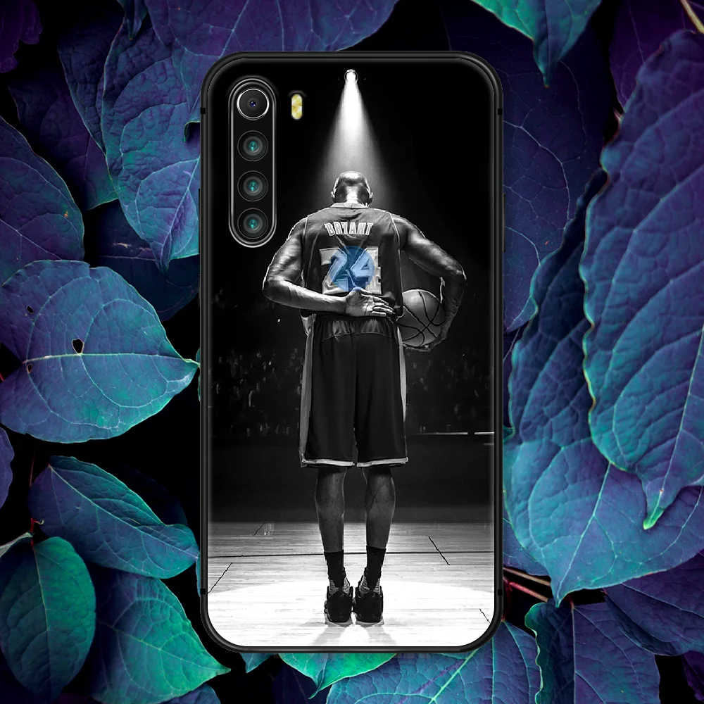 

Kobe Basketball 24 Black Mamba Phone Case For Xiaomi Redmi Note 7 8 8T 9 9S 4X 7 7A 9A K30 Pro Ultra black Etui Painting Cell 3D