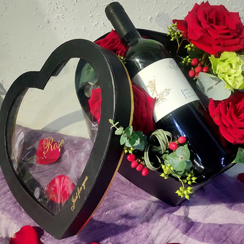 2 шт./компл. подарочная коробка в форме сердца горячая штамповка бумажная