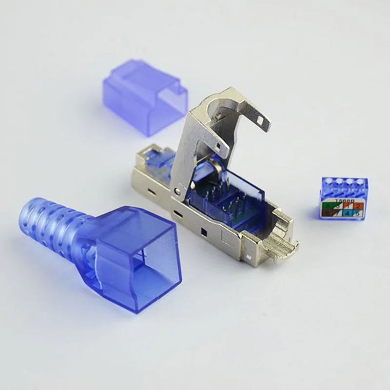 Кабель не содержит инструмент экранированный RJ45 Cat 7 / Cat6A выходной разъем Cat7
